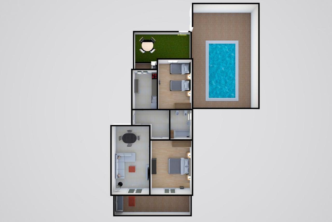 Marta Apartment - Balcony, Patio, Pool フェレル エクステリア 写真